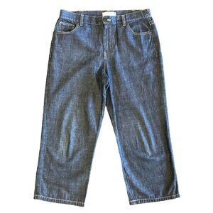 Sag Harbor 10P Petite Blue Capri Pants Cotton Used